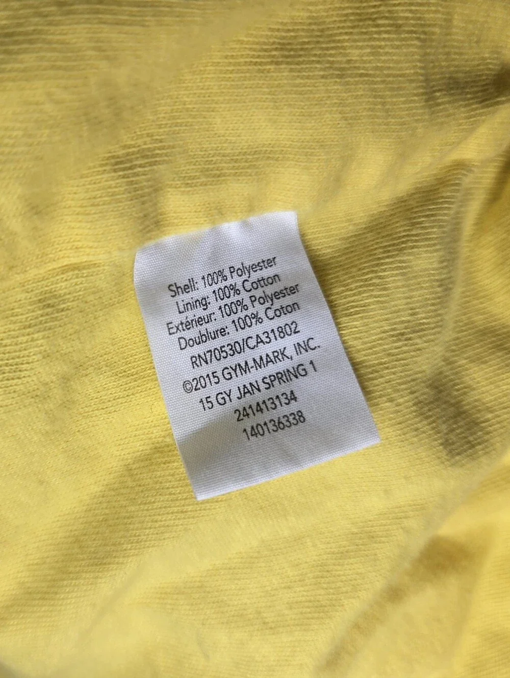Gymboree Yellow Hooded Windbreaker Jacket Boys XS (4)